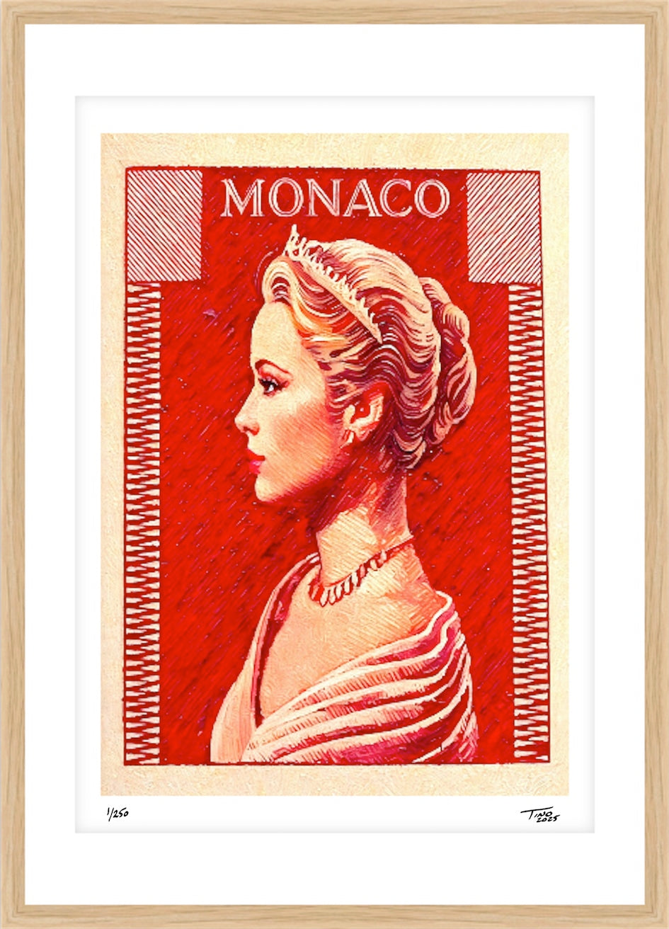 Monaco Grace Kelly Aesthetic Artwork - Ceylau