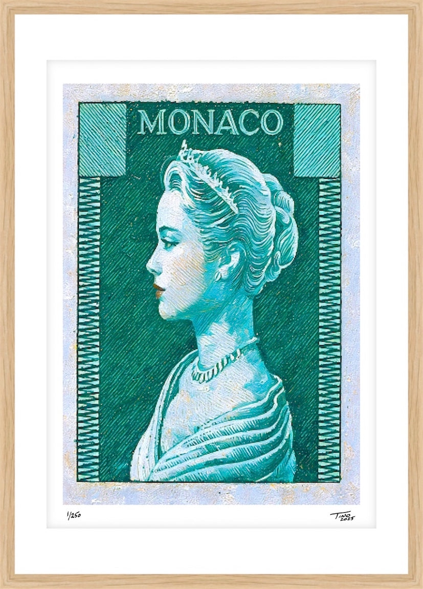Monaco Grace Kelly Aesthetic Artwork - Jade