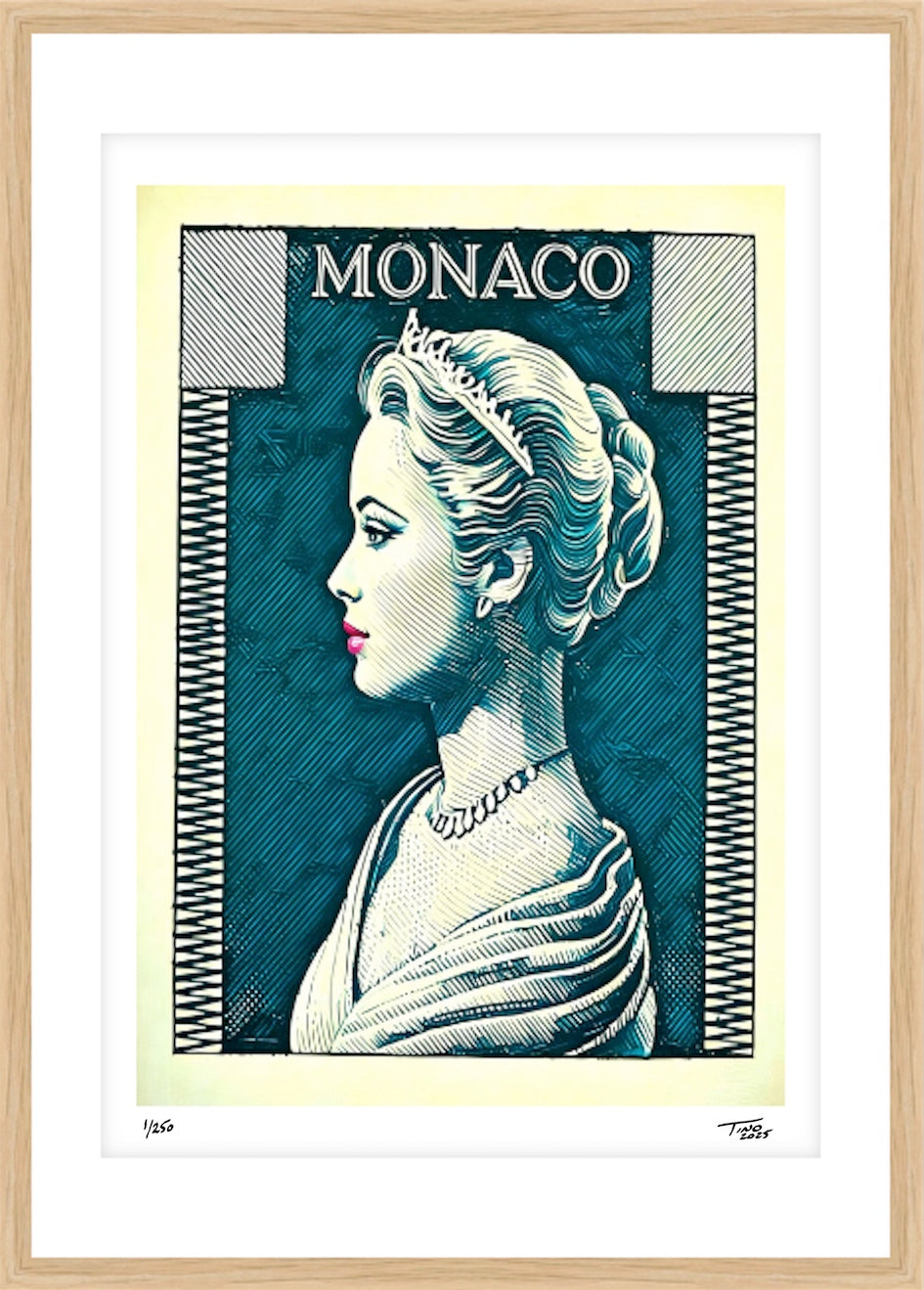 Monaco Grace Kelly Aesthetic Artwork - Noir