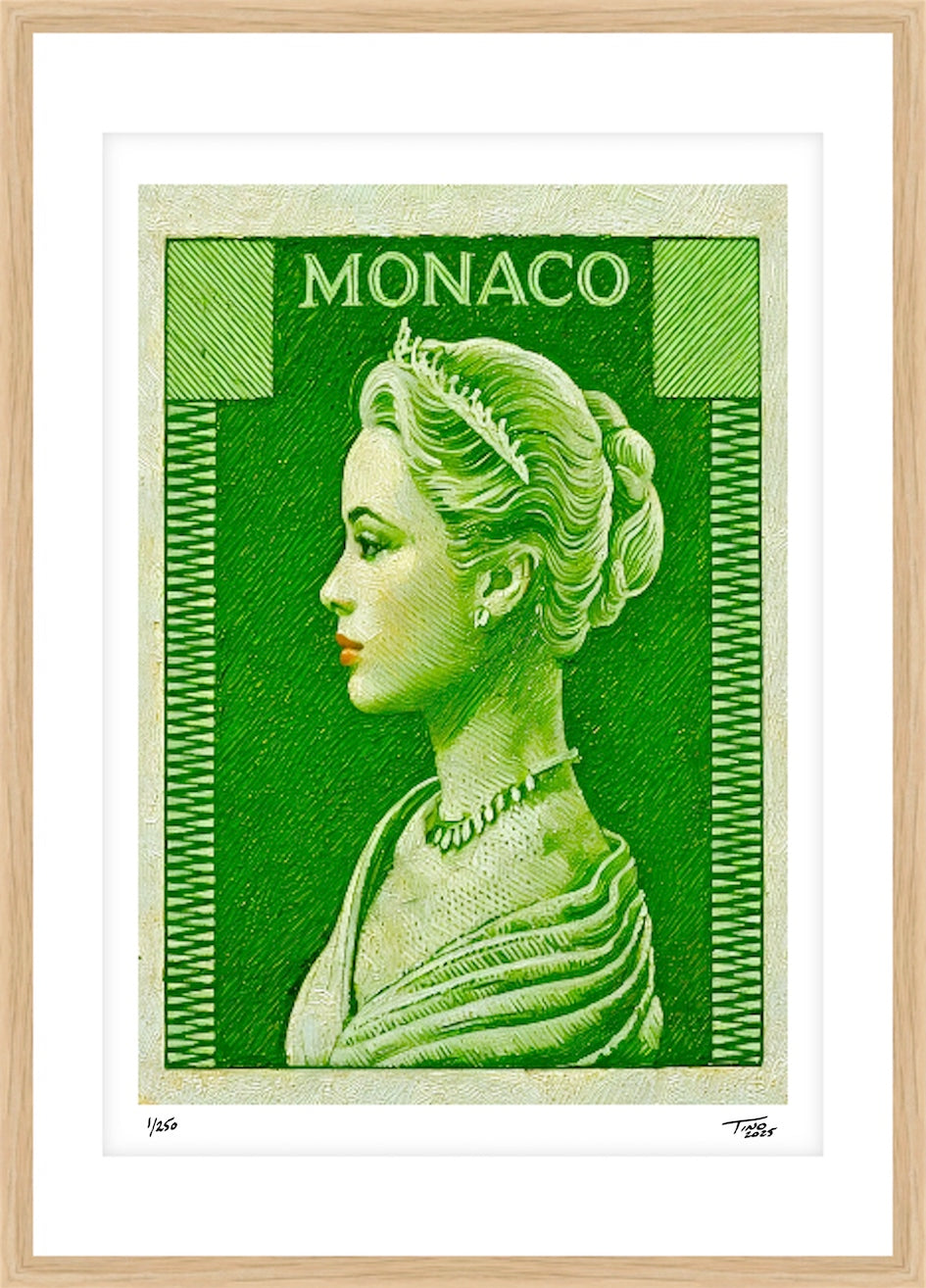Monaco Grace Kelly Aesthetic Artwork - Veridine