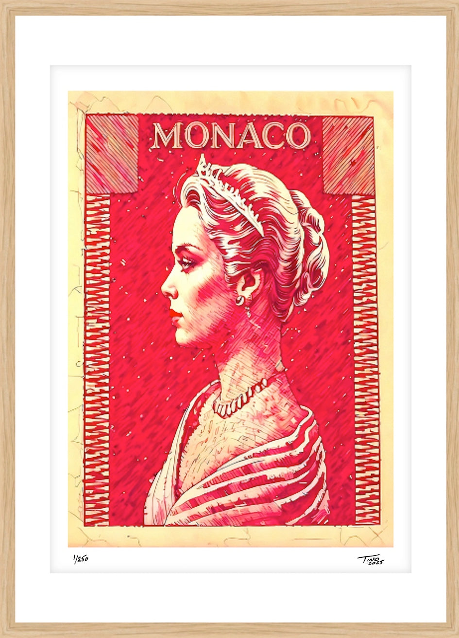 Monaco Grace Kelly Graphic Artwork - Ceylau