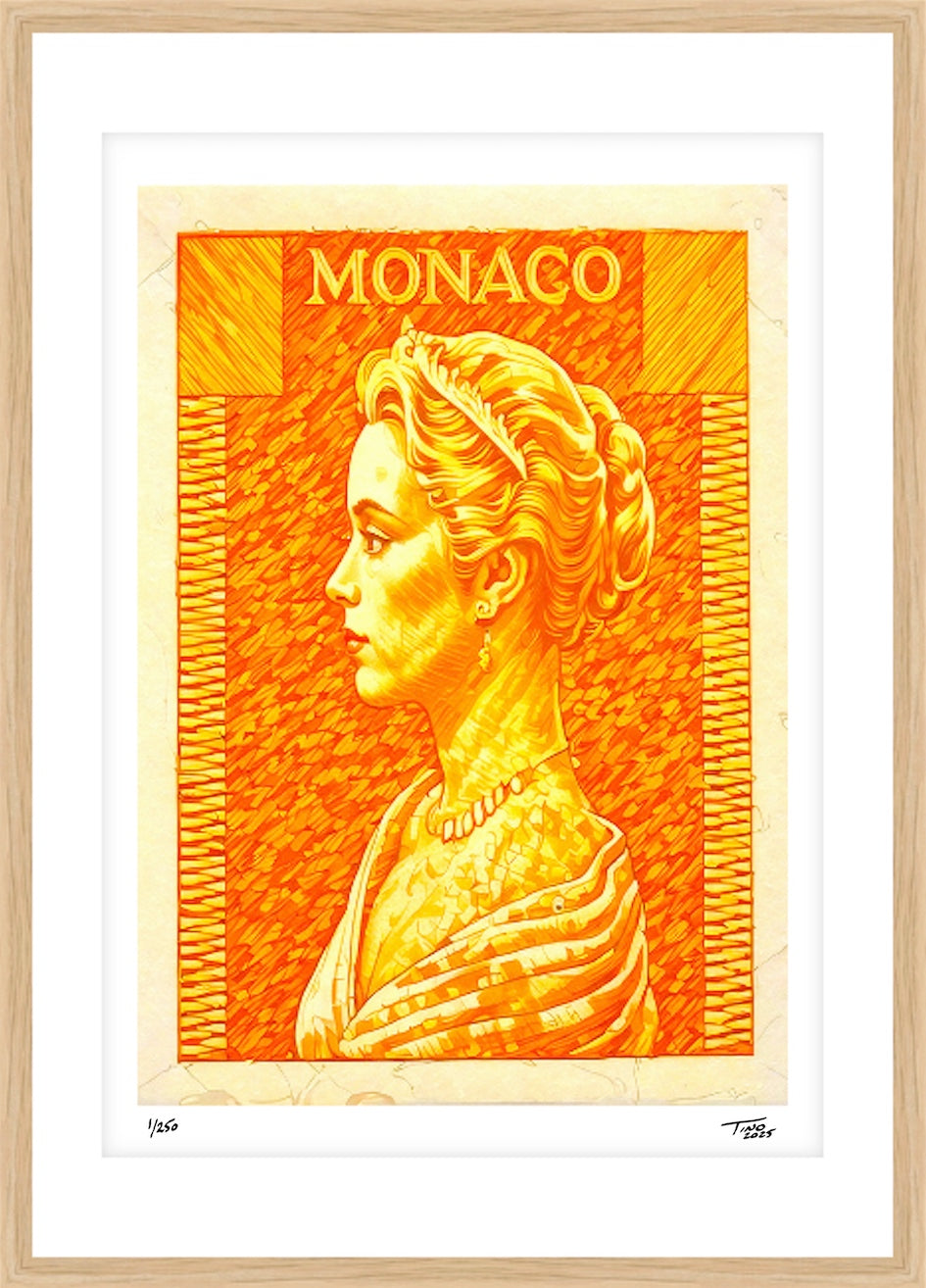 Monaco Grace Kelly Graphic Artwork - Souci