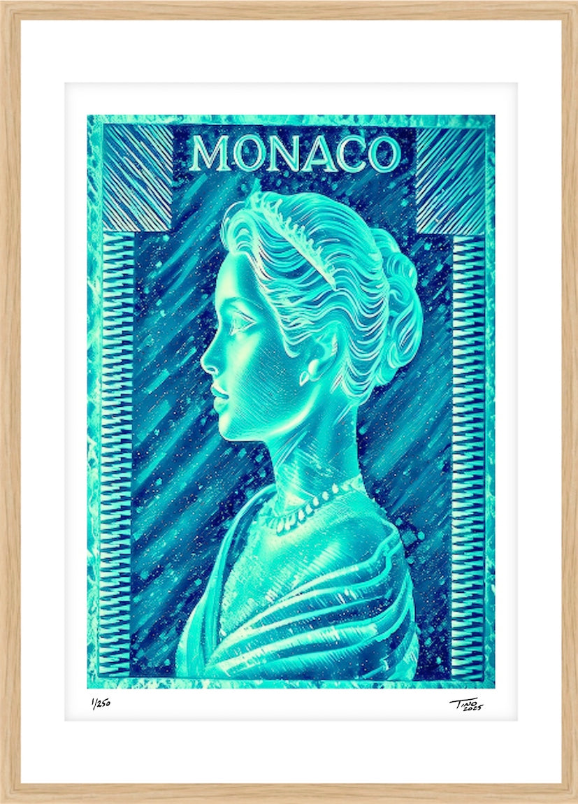 Monaco Grace Kelly Ice Artwork - Jade