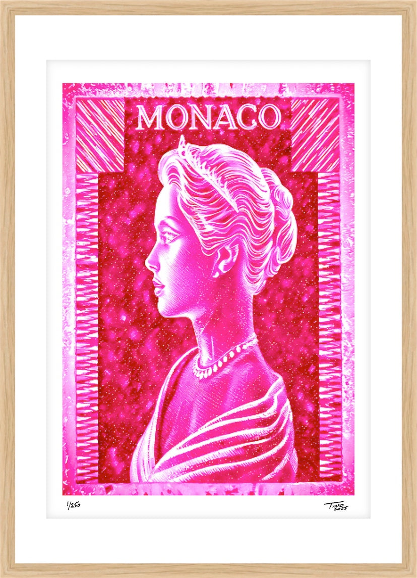 Monaco Grace Kelly Ice Artwork - Violet fonce