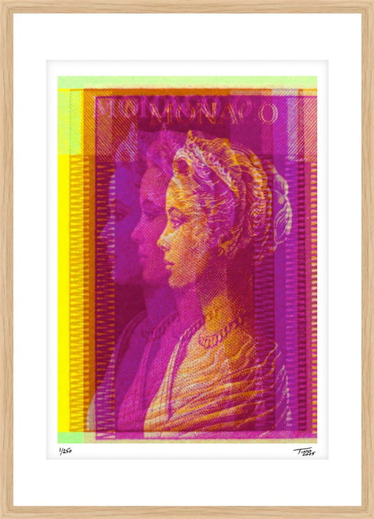 Monaco Grace Kelly Holga Artwork - Violet fonce