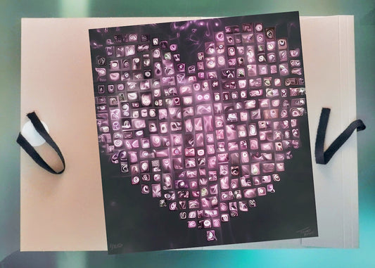 The Hearts of Arabia Red Heart Artwork - Habibti