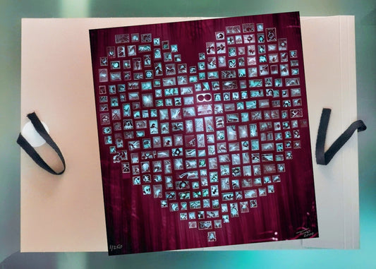 The Hearts of Arabia Red Heart Artwork - Habibi