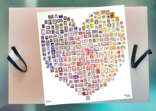 The Hearts of Arabia Red Heart Artwork - Hob