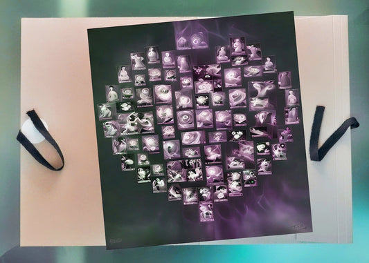 The Hearts of Arabia Women & Flowers Heart Artwork - Habibti