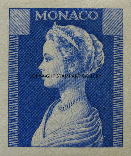Monaco Grace Kelly Aesthetic Artwork - Bleu lague