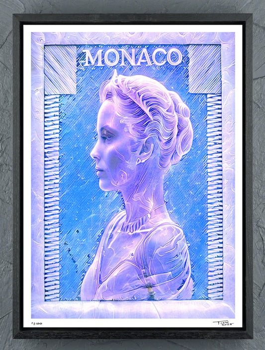 The Monaco Grace Kelly Mystique Artwork - Lilac