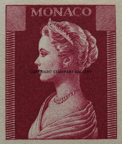 Monaco Grace Kelly Pastel Artwork - Violet fonce