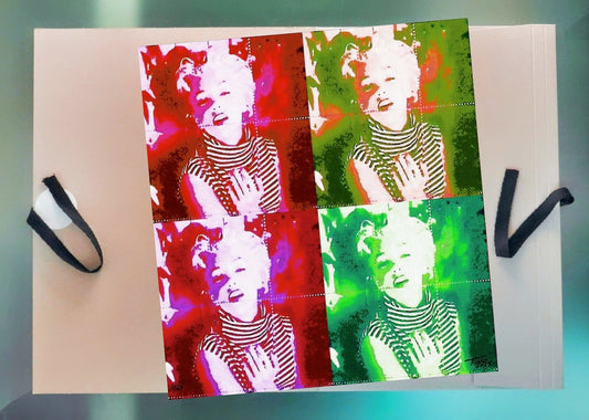 The Pop Artwork - Red & Olive & Purple & Green