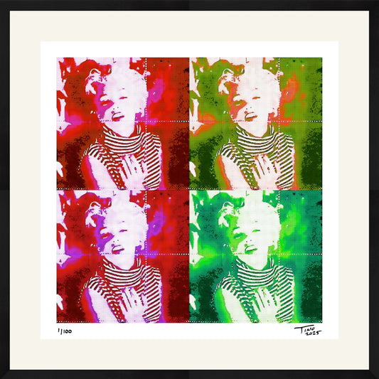 The Pop Artwork - Red & Olive & Purple & Green