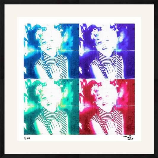 The Pop Artwork - Aqua & Purple & Green & Red