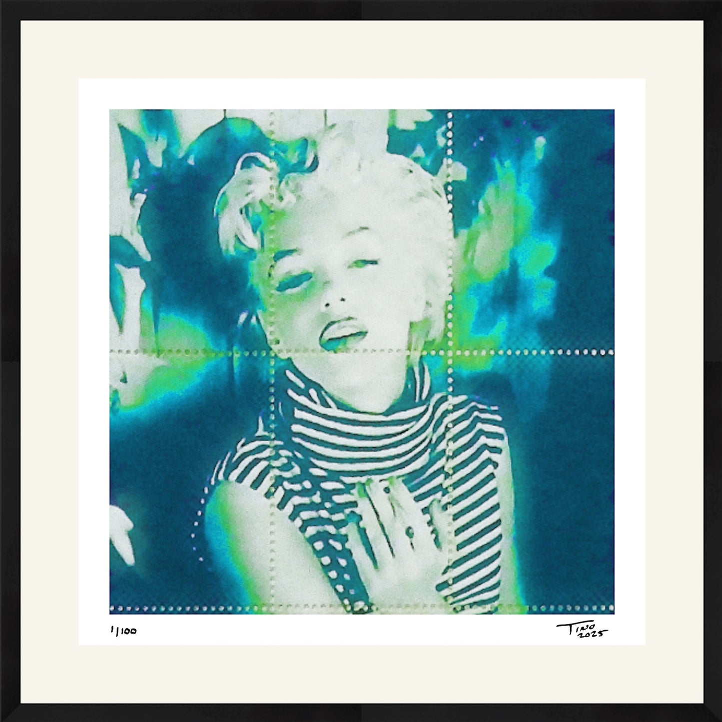 The Pop Artwork - Aqua Blue & Green