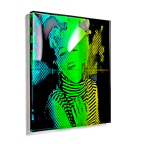 The Pop Artwork - Blue & Green & Yellow Dots
