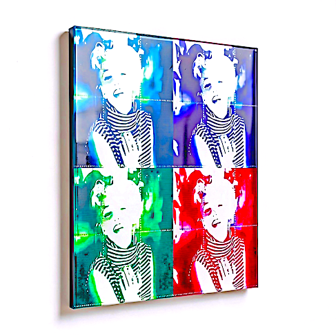 The Pop Artwork - Aqua & Purple & Green & Red