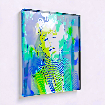 The Pop Artwork - Aqua & Green & Lilac