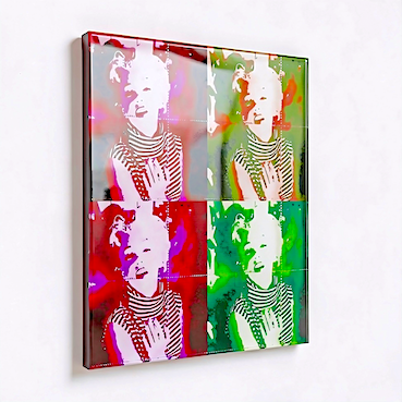 The Pop Artwork - Red & Olive & Purple & Green