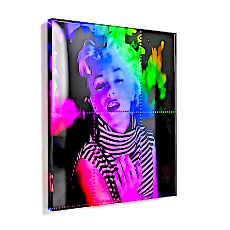 The Pop Artwork - Rose & Purple & Green