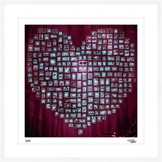 The Hearts of Arabia Red Heart Artwork - Habibi