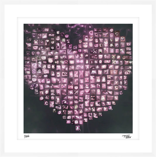 The Hearts of Arabia Red Heart Artwork - Habibti
