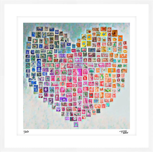 The Hearts of Arabia Red Heart Artwork - Hayati