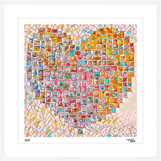 The Hearts of Arabia Red Heart Artwork - Mahabbah