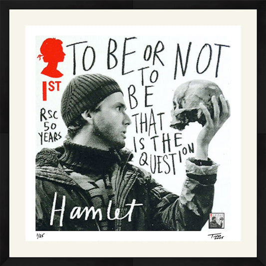 The Shakespeare Plays Artwork with Mint Stamp - Hamlet