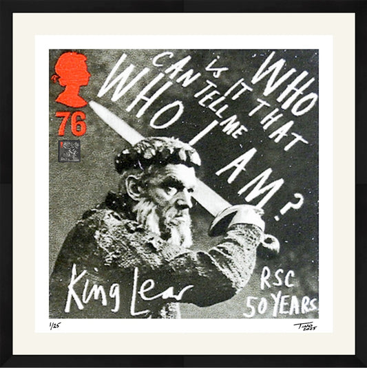 The Shakespeare Plays Artwork with Mint Stamp - King Lear