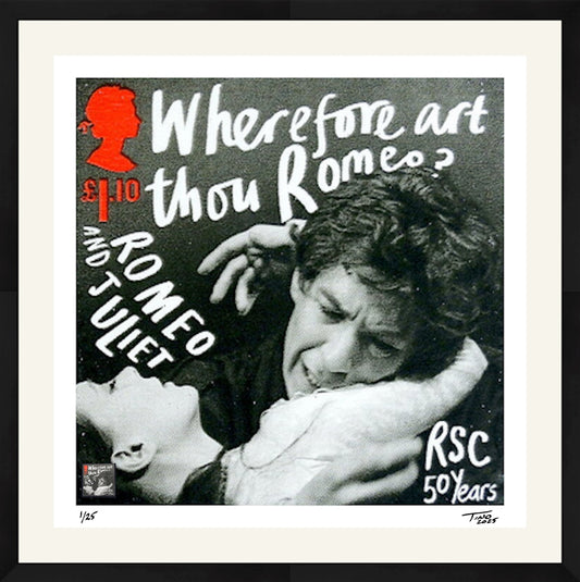 The Shakespeare Plays Artwork with Mint Stamp - Romeo and Juliet