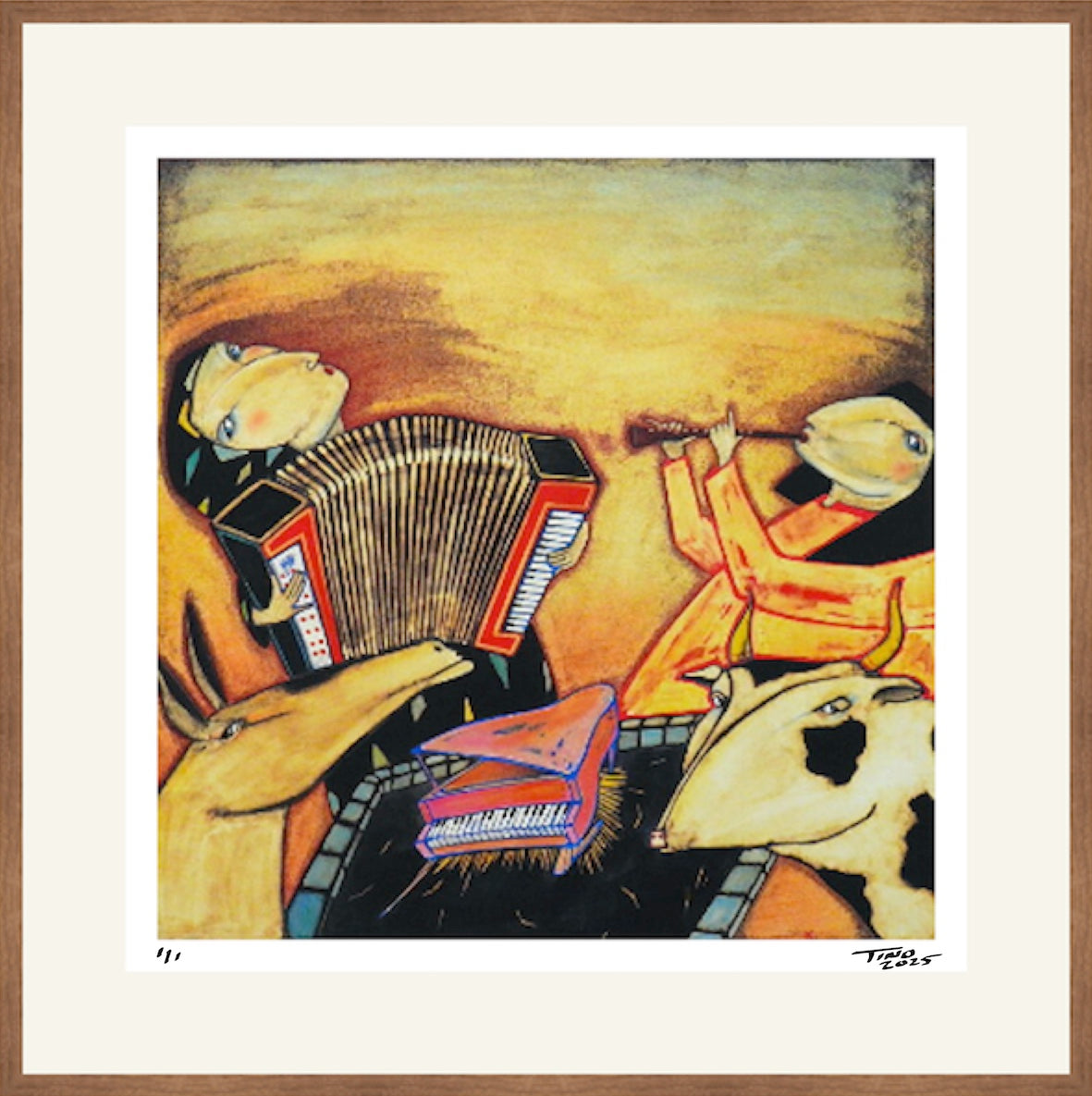 The Sumner Artwork with Lithograph & First Day Stamps - Europa Year of Music