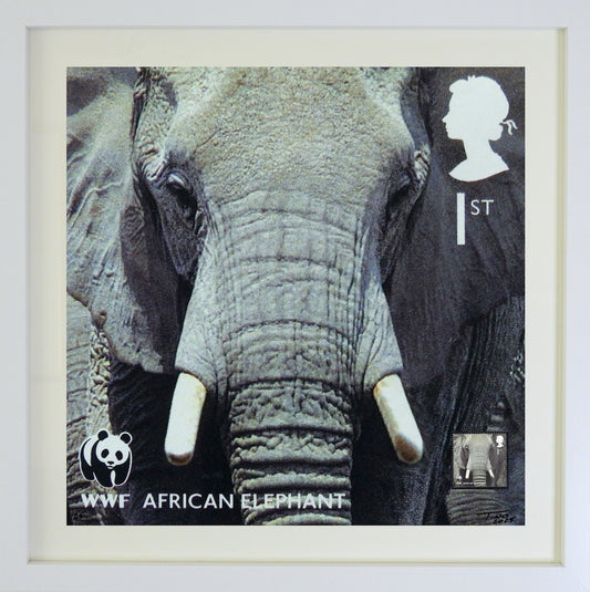 The 2011 WWF Artwork with Mint Stamp - African Elephant