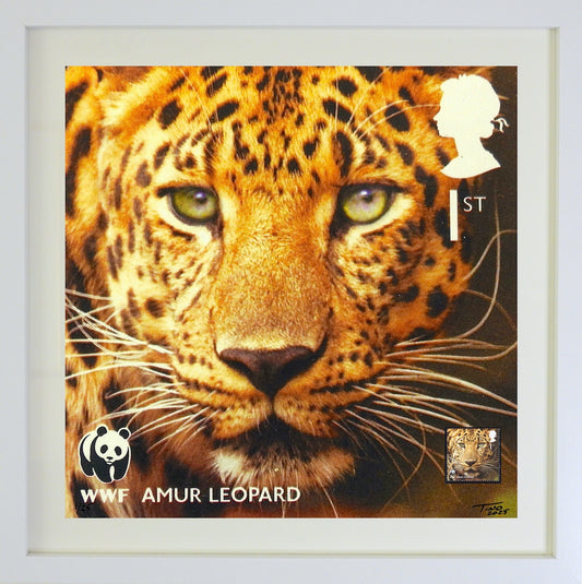 The 2011 WWF Artwork with Mint Stamp - Amur Leopard