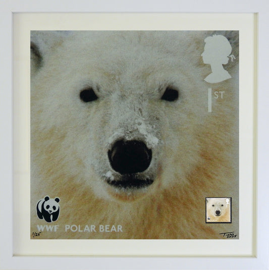 The 2011 WWF Artwork with Mint Stamp - Polar Bear