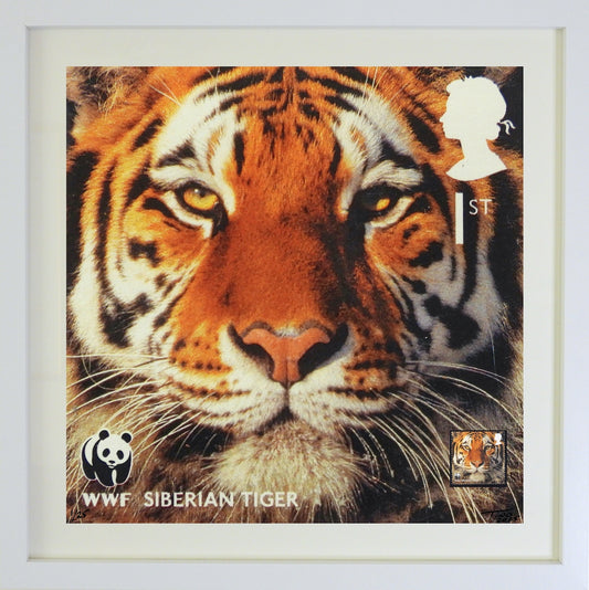 The 2011 WWF Artwork with Mint Stamp - Siberian Tiger