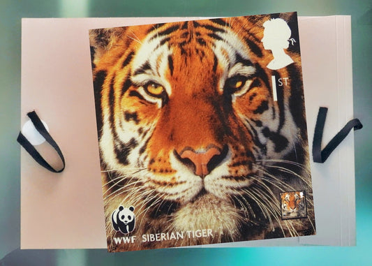 The 2011 WWF Artwork with Mint Stamp - Siberian Tiger