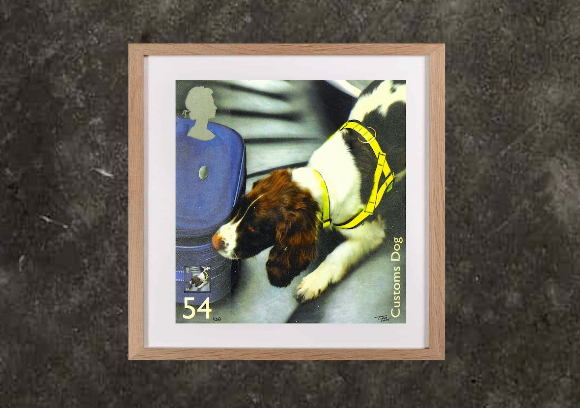 The 2008 Working Dogs Mint Stamp with Artwork - Customs Dog