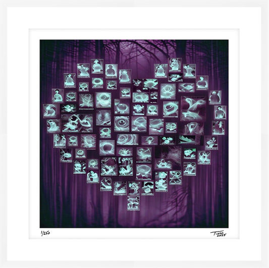 The Hearts of Arabia Women & Flowers Heart Artwork - Habibi