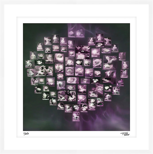 The Hearts of Arabia Women & Flowers Heart Artwork - Habibti