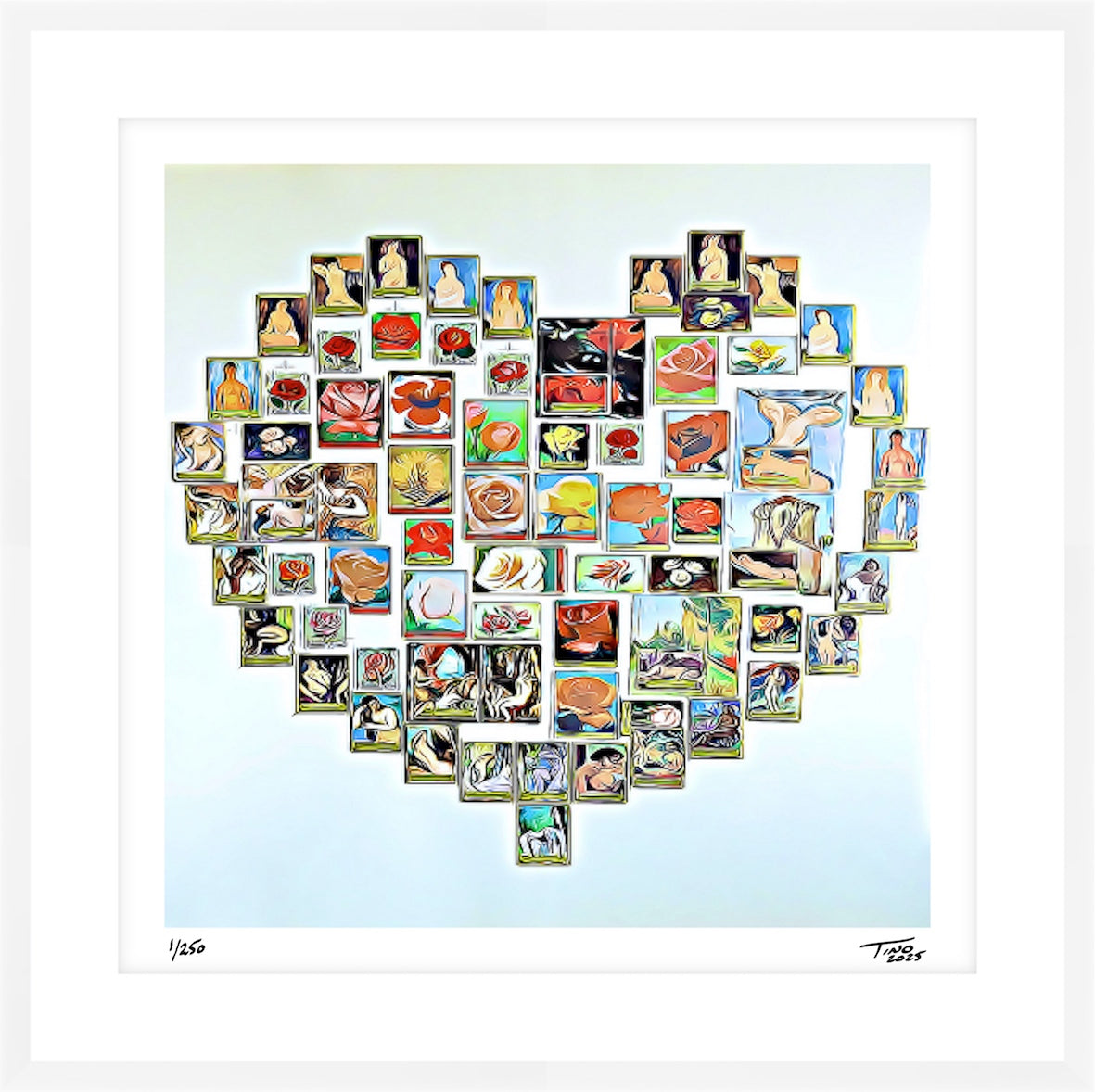 The Hearts of Arabia Women & Flowers Heart Artwork - Hob