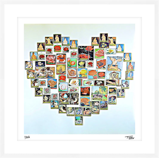 The Hearts of Arabia Women & Flowers Heart Artwork - Hob