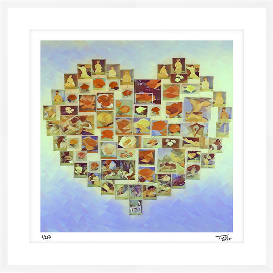 The Hearts of Arabia Women & Flowers Heart Artwork - Ishq
