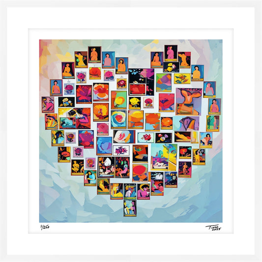 The Hearts of Arabia Women & Flowers Heart Artwork - Wudd